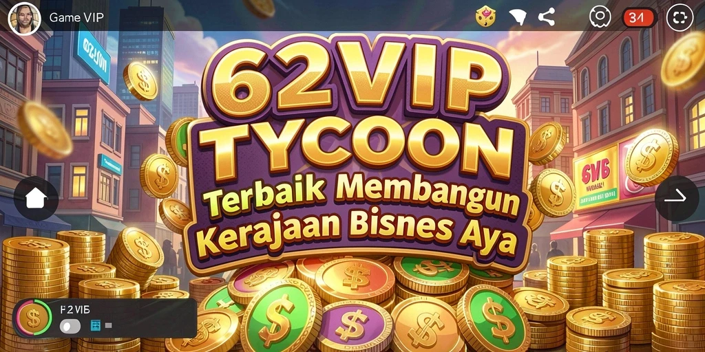 Tampilan gameplay 62VIP yang mendebarkan dan mengasyikkan.