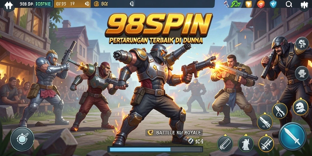 Gameplay seru dan mendebarkan di 98SPIN Battle Royale.