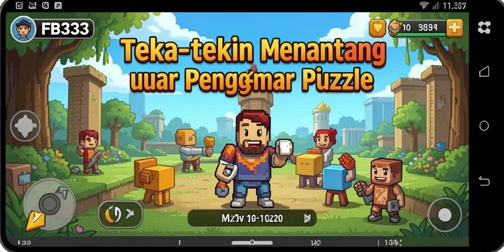 Tampilan gameplay FB333 dengan tantangan puzzle yang menarik.