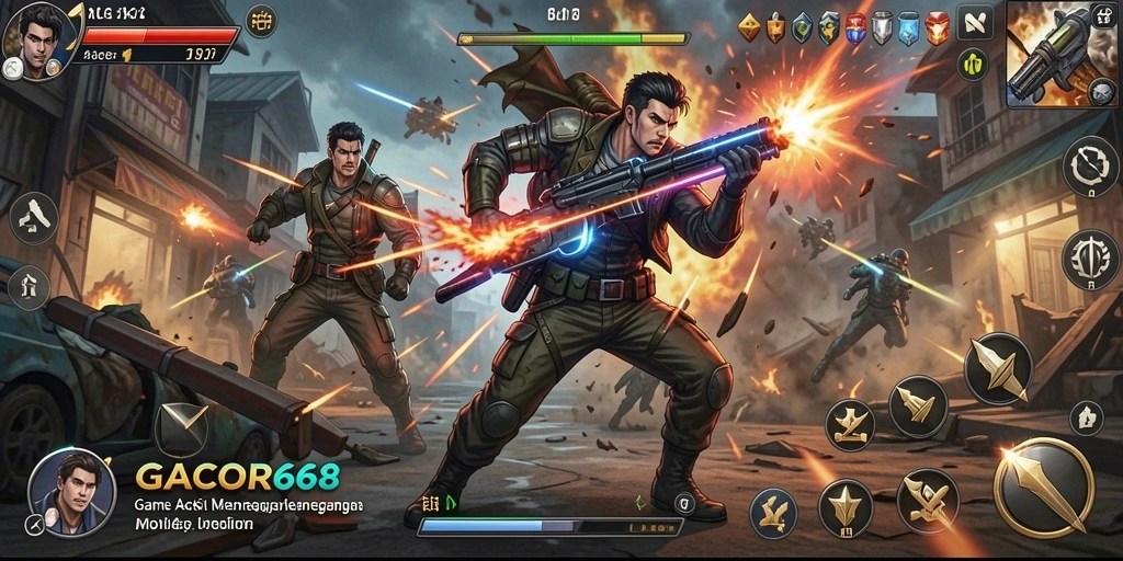 Tampilan seru gameplay GACOR668 dalam aksi penuh ketegangan.