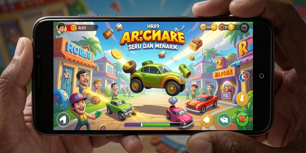 Tampilan gameplay HR89 yang seru dan penuh tantangan di layar.