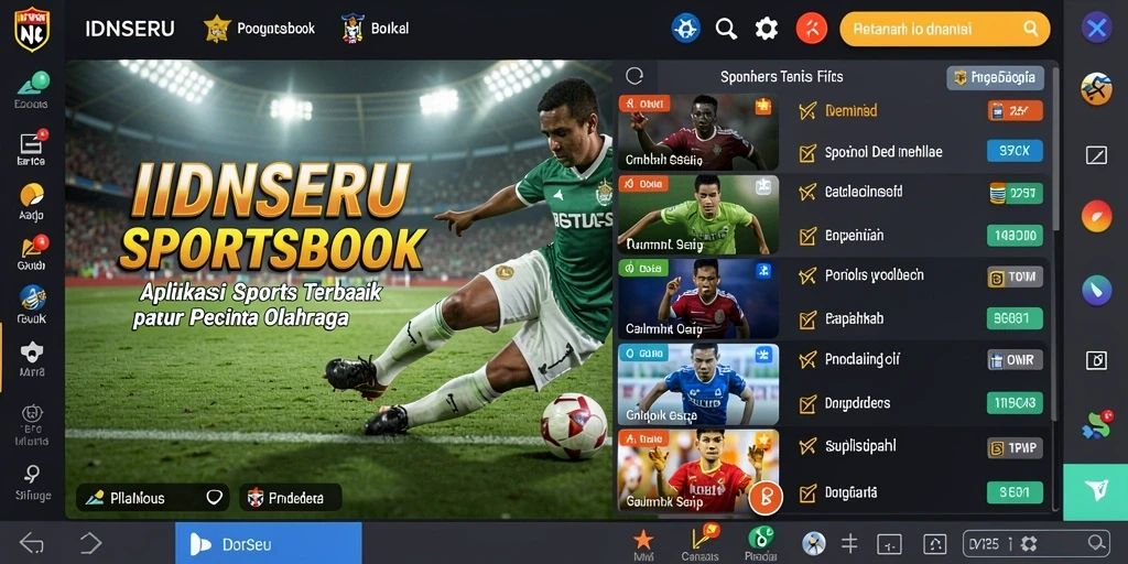 Tampilan utama aplikasi IDNSERU yang menarik dan mudah digunakan.