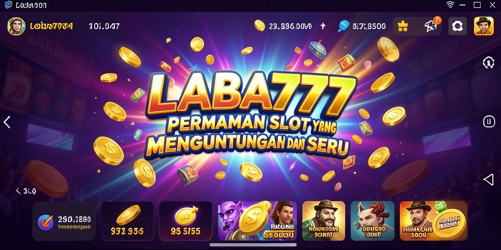 Tampilan gameplay LABA777 yang penuh warna dan menarik.