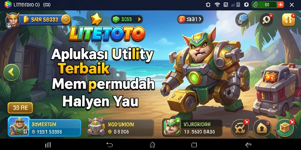 Tampilan antarmuka utama LITETOTO yang sederhana dan intuitif.