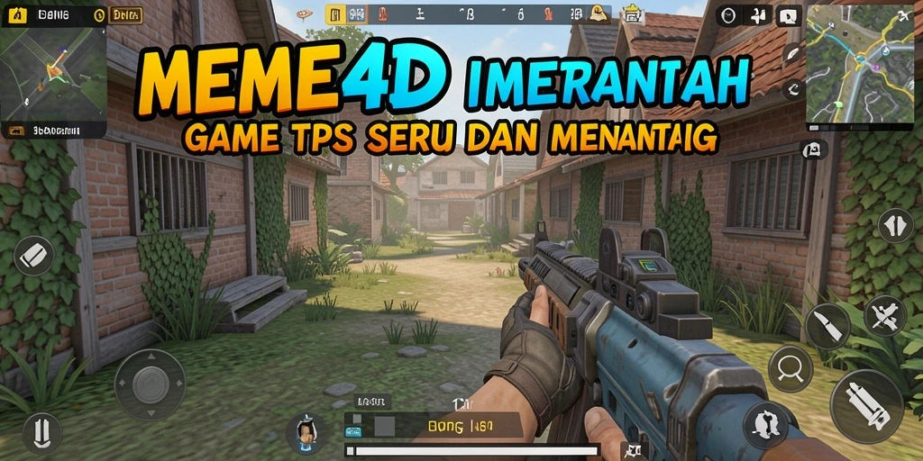 Gameplay seru dan penuh aksi dalam MEME4D.