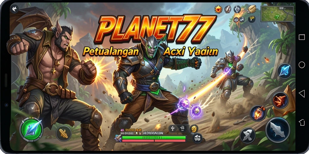 Tampilan aksi seru dengan grafis menakjubkan dari PLANET77.