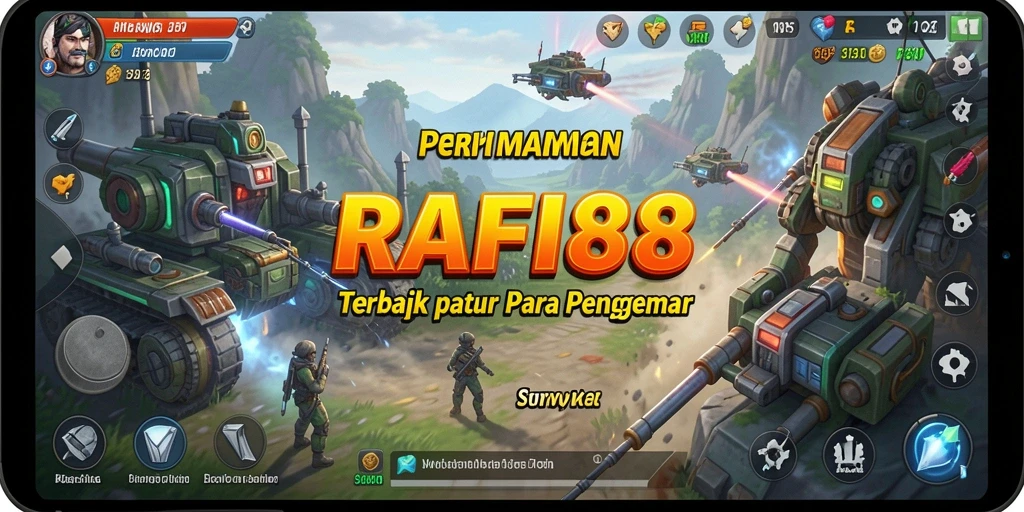Tampilan gameplay RAFI88 yang penuh strategi dan taktik mendebarkan.