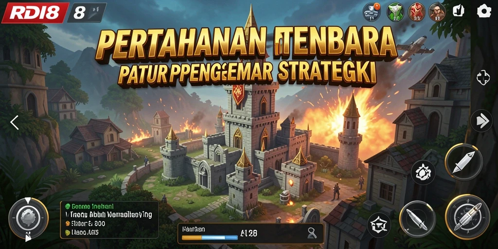 Tampilan gameplay RDI88 yang menegangkan dan strategis dalam Tower Defense.