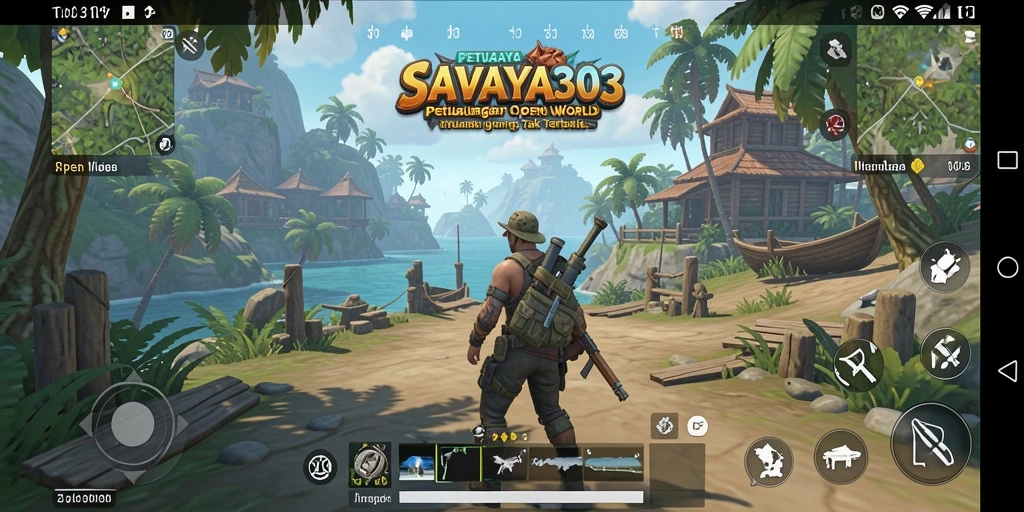 Screenshot gameplay menampilkan dunia luas dan petualangan seru di SAVAYA303.