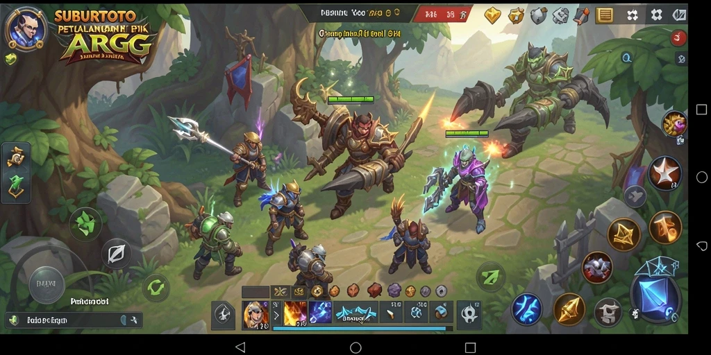 Screenshot gameplay SUBURTOTO menampilkan pertarungan epik dan aksi mendebarkan.