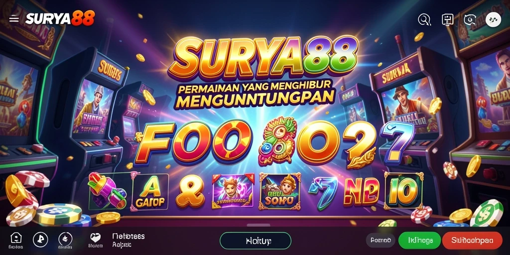 Screenshot gameplay SURYA88 dengan tampilan slot yang menarik.