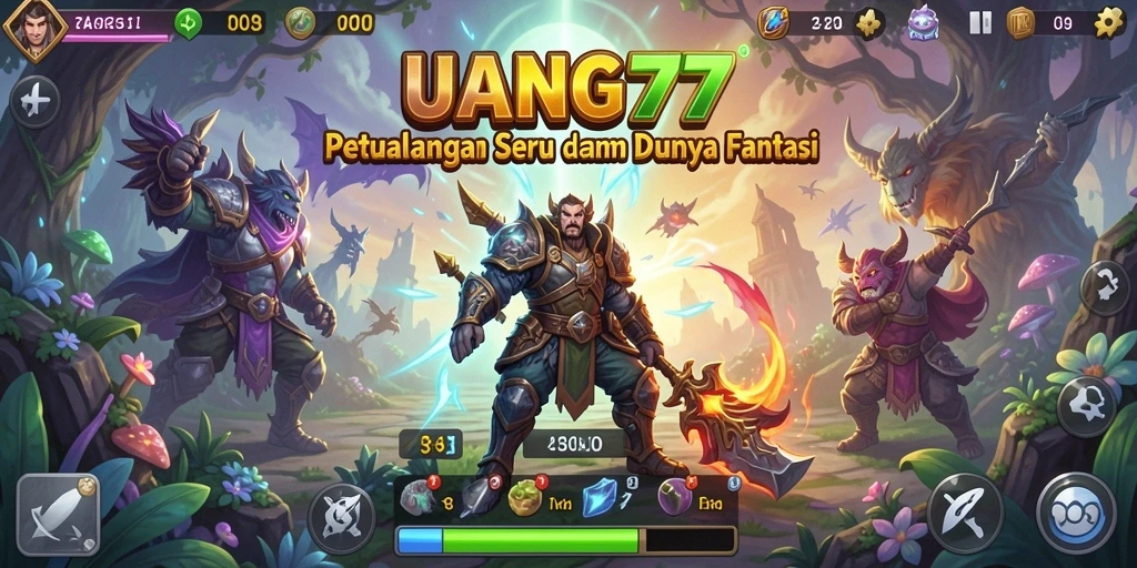 Tampilan gameplay seru dalam UANG77 dengan grafik menawan.