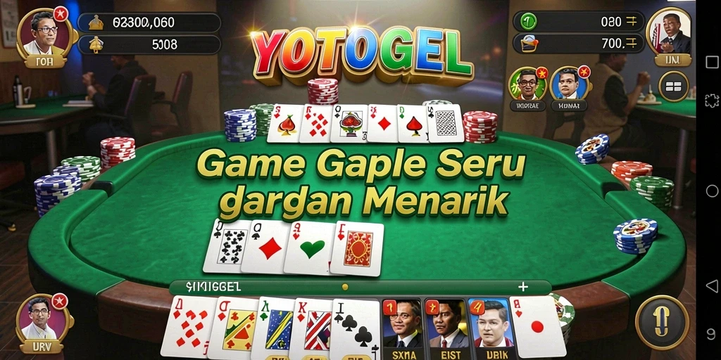 Tampilan screenshot YOTOGEL saat bermain Gaple yang seru.